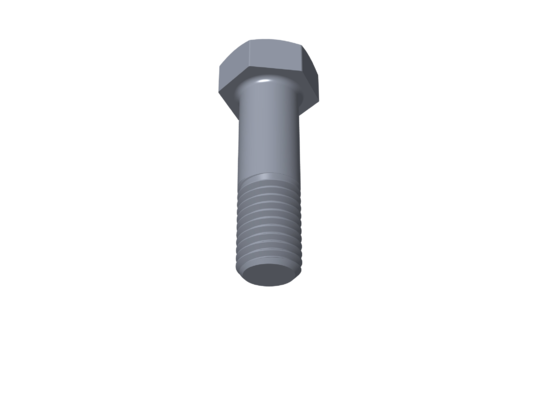Titanium 3/4-10 X 2-1/2 UNC Partially Threaded Allied Titanium Hex Head Bolt (No Dimple) (Special)
